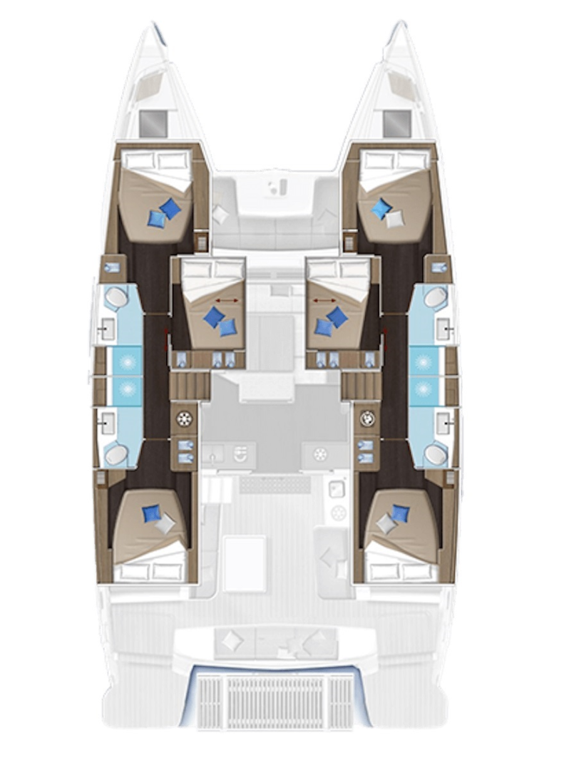 Bareboat Rental Catamaran Lagoon with a boat licence