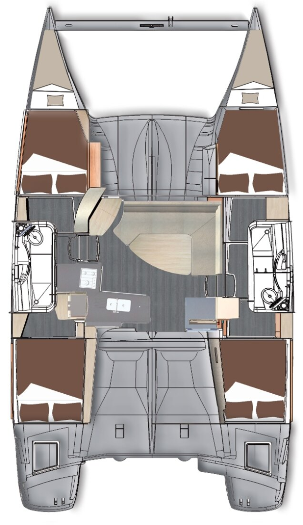 Catamaran rental with or without captain Fountaine Pajot Kaş