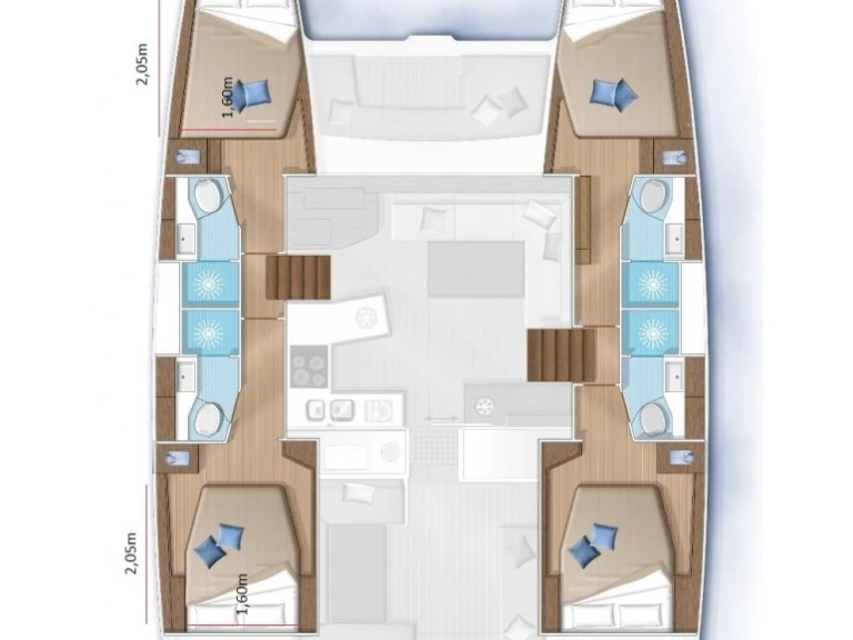 Lagoon Lagoon 450 F charter bareboat or captained in  Pirovac