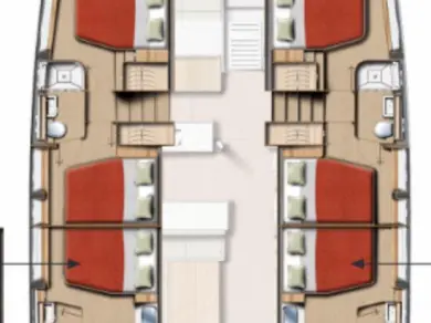 Catamaran rental in Kotor - Bali Bali 5.2 - 6 + 2 cab.