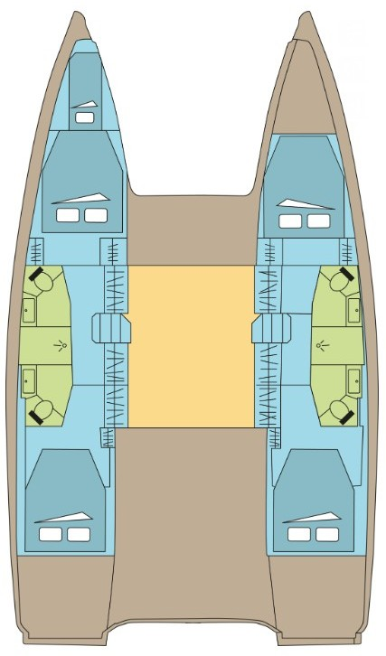 Catamaran rental in Zaton - Excess Excess 13 - 4 + 1 cab.
