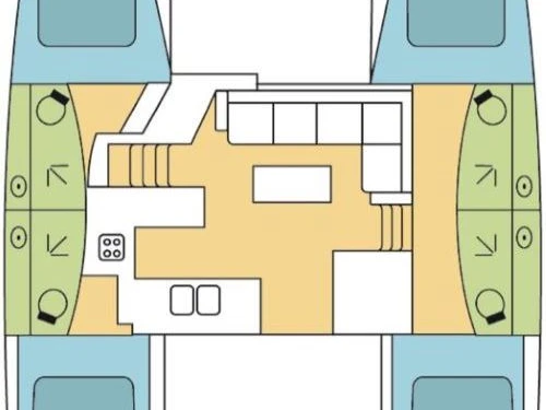 Boat rental Fountaine Pajot Elba 45 in Jolly Harbour on Samboat