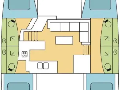 Boat rental Fountaine Pajot Elba 45 in Jolly Harbour on Samboat