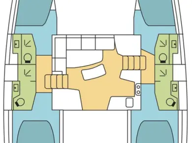 Bareboat Rental Catamaran Lagoon with a boat licence