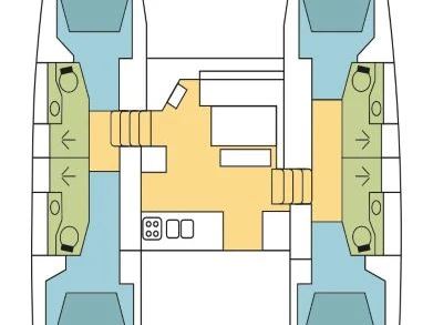 Catamaran rental with or without captain Lagoon Bas du Fort