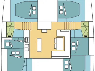 Bareboat Rental Catamaran Lagoon with a boat licence