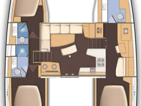 Bareboat Rental Catamaran Lagoon with a boat licence