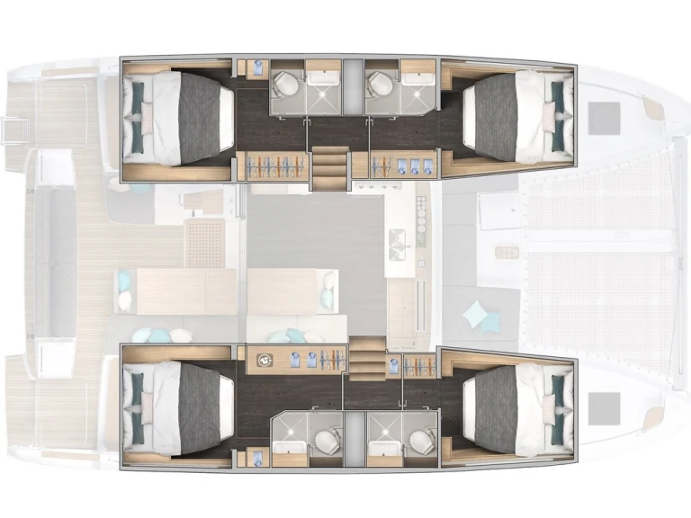 Lagoon Lagoon 43 charter bareboat or captained in  Kaštela