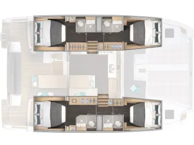 Lagoon Lagoon 43 charter bareboat or captained in  Kaštela