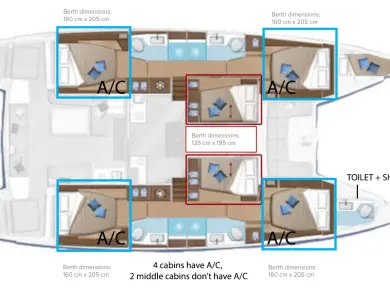 Catamaran rental with or without captain Lagoon Kaštela