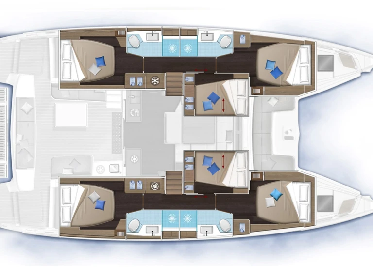 Bareboat Rental Catamaran Lagoon with a boat licence