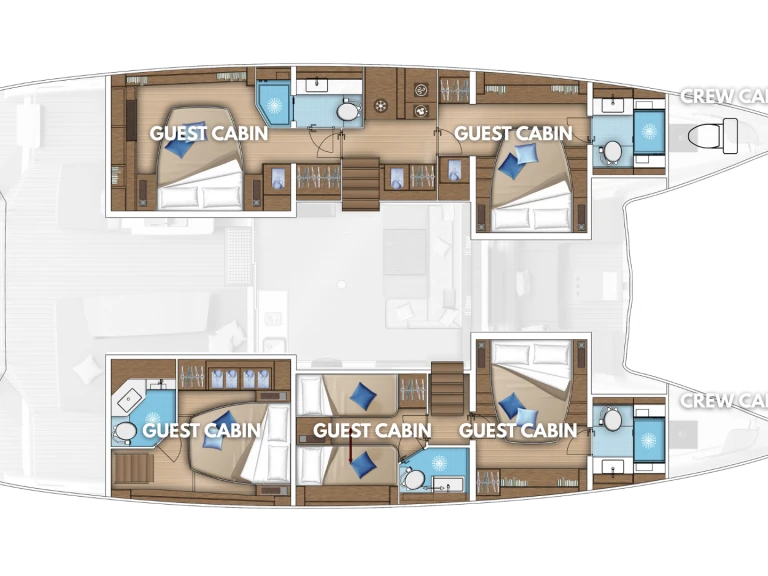 Catamaran rental in Kaštela - Lagoon Lagoon 55