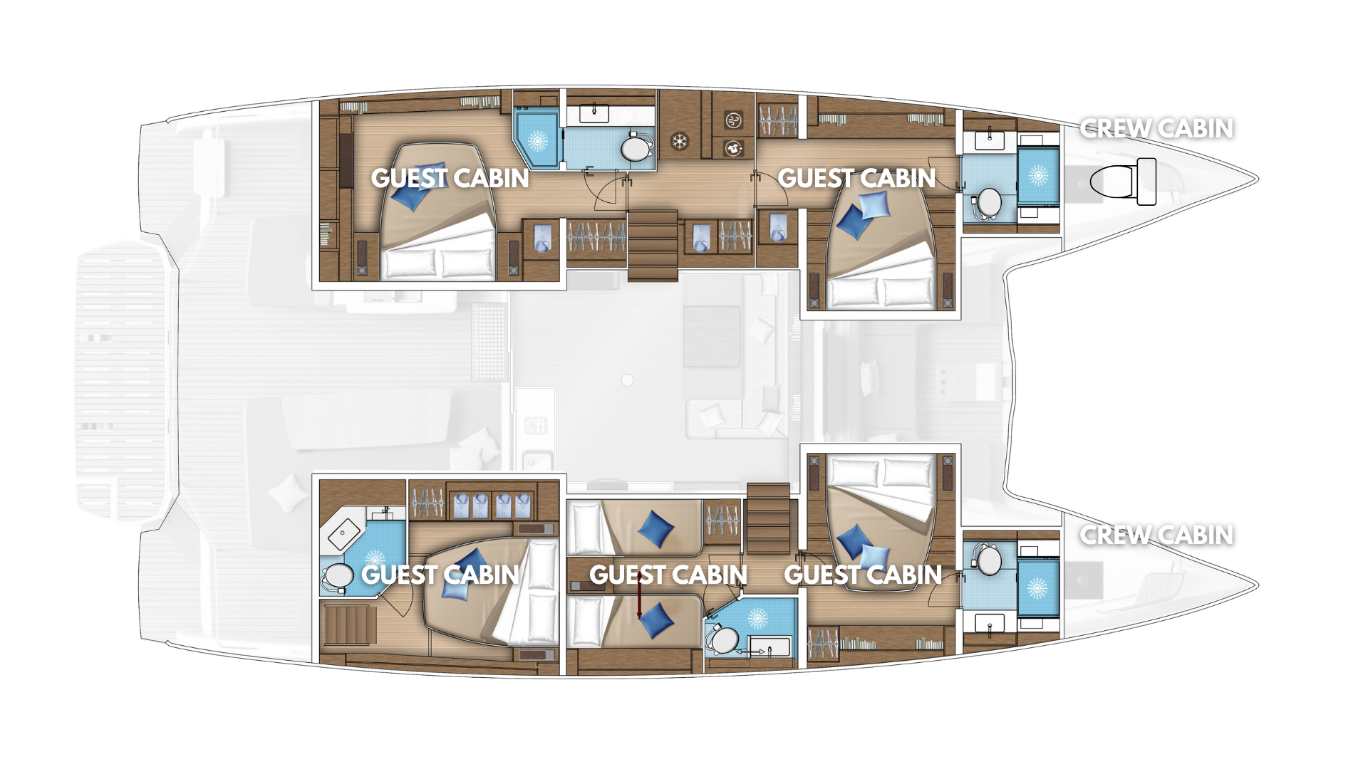 Catamaran rental in Kaštela - Lagoon Lagoon 55