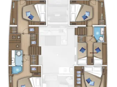 Bareboat Rental Catamaran Lagoon with a boat licence