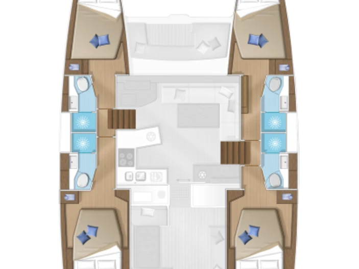 Catamaran rental in Mykonos (Island) - Lagoon Lagoon 450 F