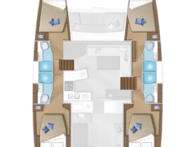 Catamaran rental in Mykonos (Island) - Lagoon Lagoon 450 F