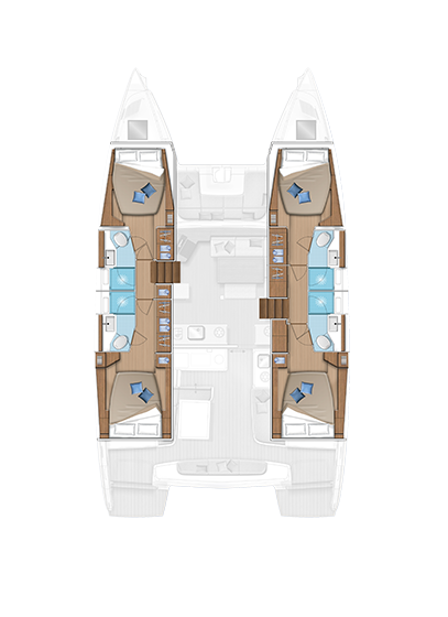 Catamaran rental with or without captain Lagoon Alimos