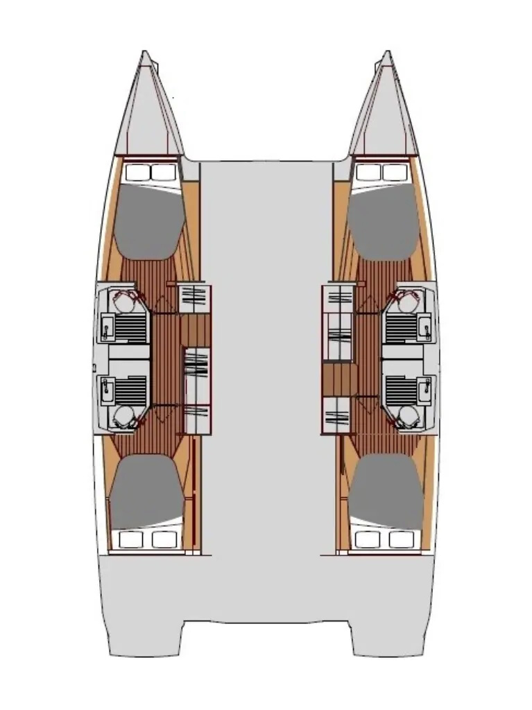 Catamaran rental with or without captain Fountaine Pajot Ðuraševići