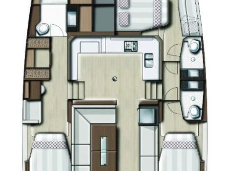 Catamaran rental in Nydri - Bali Bali Catspace Voile