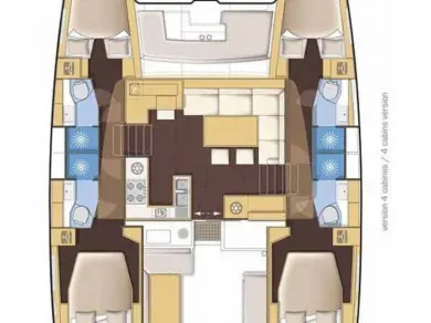 Lagoon Lagoon 46 charter bareboat or captained in  Skiathos