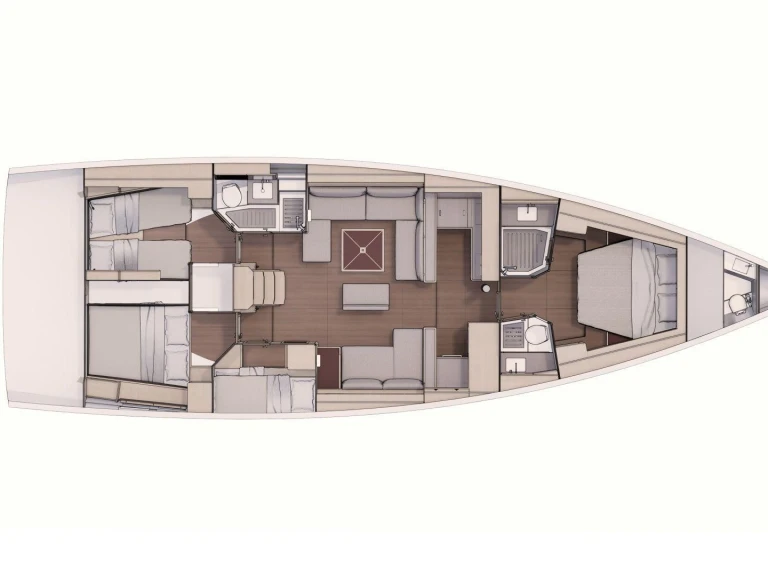 Bareboat Rental Sailboat Dufour with a boat licence