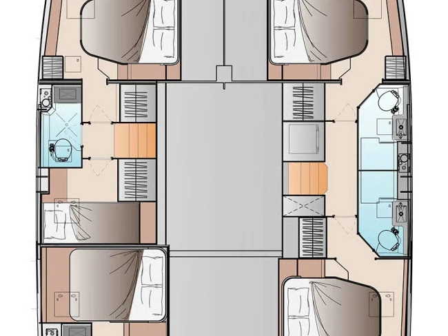 Catamaran rental with or without captain Fountaine Pajot Frenchtown