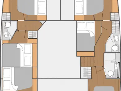 Catamaran rental in Belize City - Fountaine Pajot Saba 50