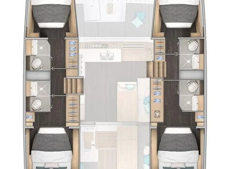 Bareboat Rental Catamaran Lagoon with a boat licence