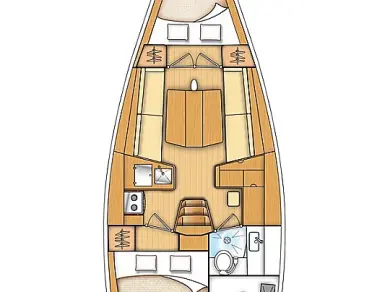 Bareboat Rental Sailboat Bénéteau with a boat licence
