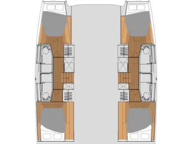 Bareboat Rental Catamaran Fountaine Pajot with a boat licence