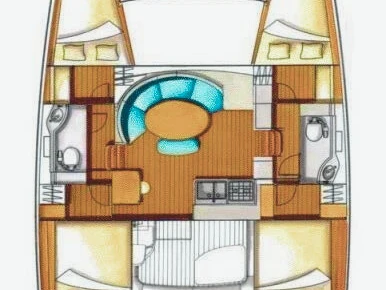 Bareboat Rental Catamaran Lagoon with a boat licence