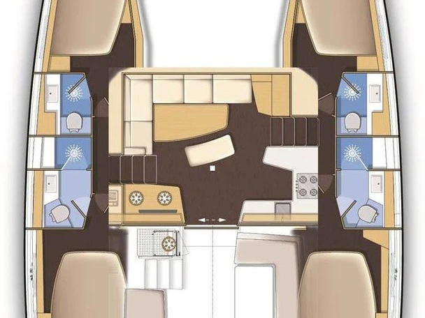 Lagoon Lagoon 42 charter bareboat or captained in  Rogoznica