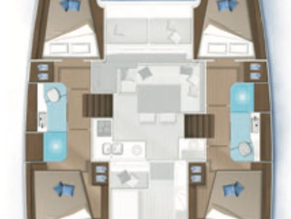 Bareboat Rental Catamaran Lagoon with a boat licence