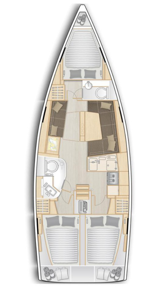 Sailboat rental with or without captain Hanse Dénia