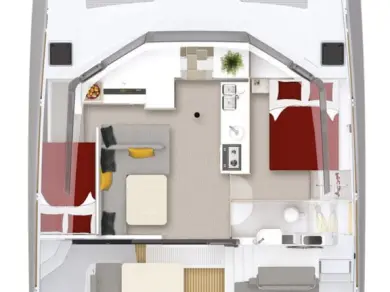 Bareboat Rental Catamaran Neel with a boat licence