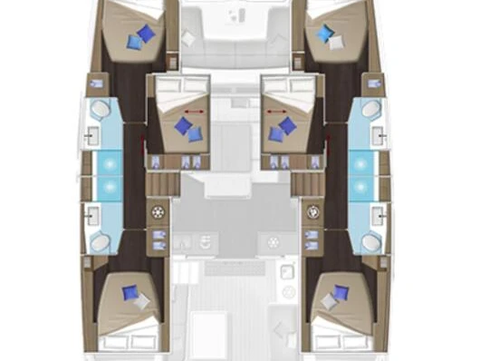 Catamaran rental in Trogir - Lagoon Lagoon 51