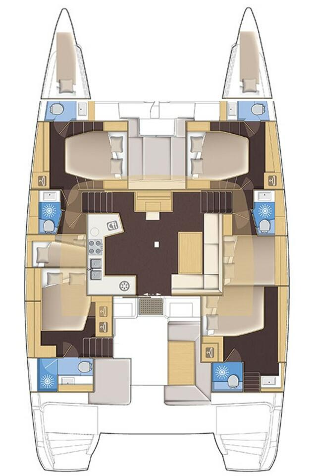 Boat rental Lagoon Lagoon 52 F in Trogir on Samboat