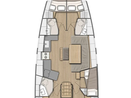 Sailboat rental with or without captain Bénéteau Préveza