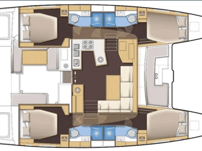 Catamaran rental with or without captain Lagoon Parish of Saint George