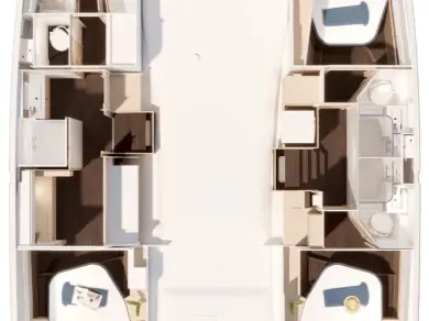 Fountaine Pajot Fountaine Pajot FP 44 Maestro - 3 cab. charter bareboat or captained in  Saint-Raphaël