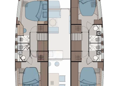 Aquila Aquila 45 Sail - 4 + 1 cab. charter bareboat or captained in  Parham Town