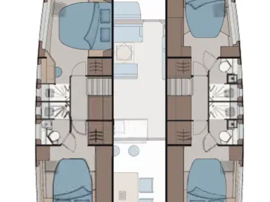 Aquila Aquila 45 Sail - 4 + 1 cab. charter bareboat or captained in  Parham Town