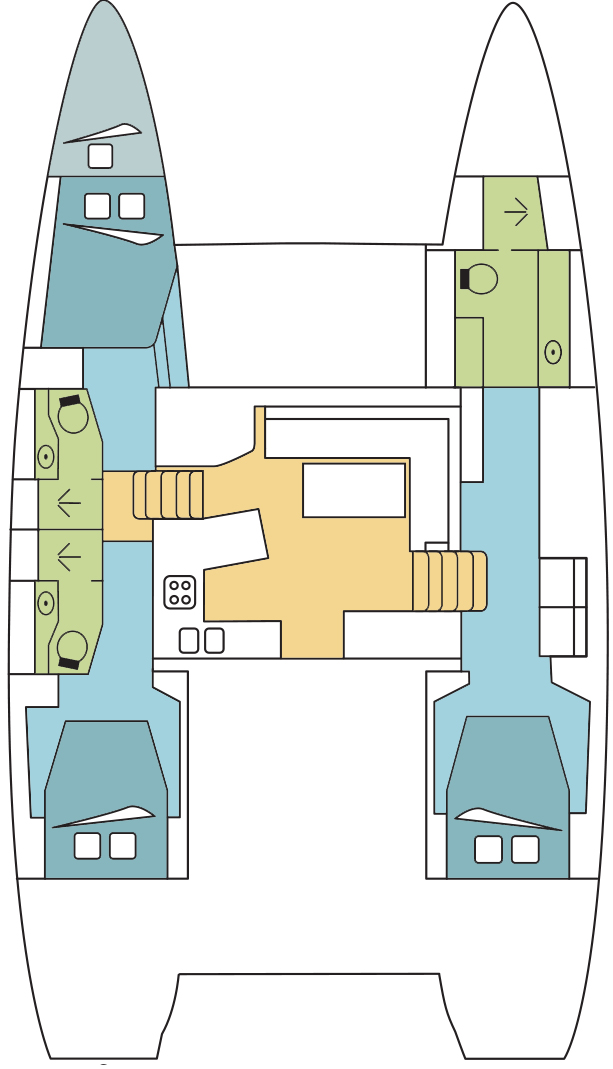 Bareboat Rental Catamaran Lagoon with a boat licence