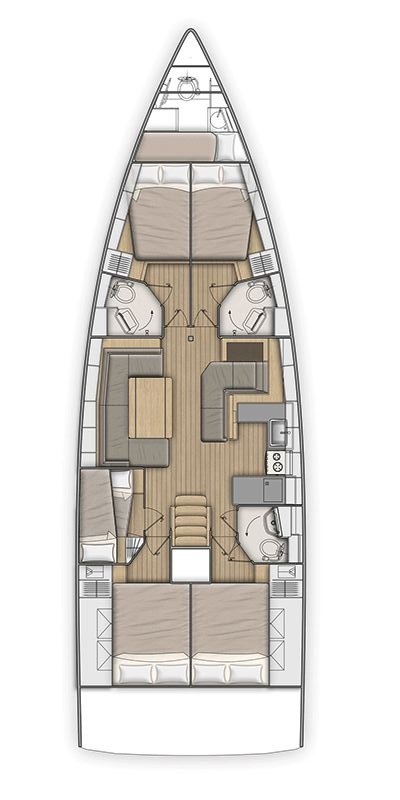 Boat rental Bénéteau Oceanis 51.1 in Capo d'Orlando on Samboat