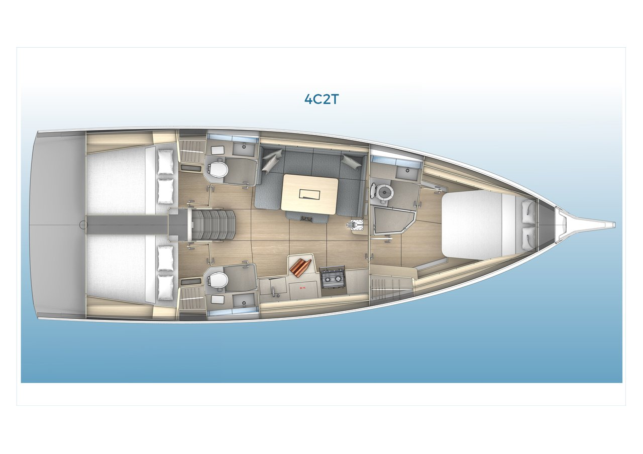 Sailboat rental with or without captain Dufour Palermo