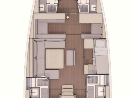 Bareboat Rental Sailboat Dufour with a boat licence