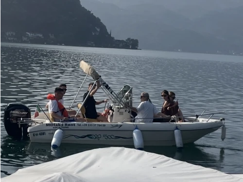 Motorboat for rent Brusimpiano at the best price