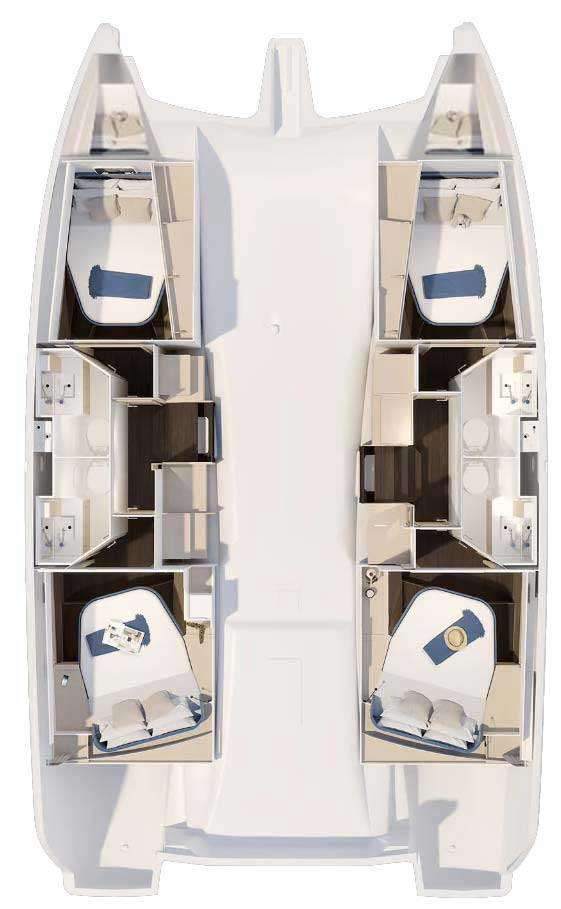 Yacht charter Trogir cheap Fountaine Pajot FP 41 Quatuor 4