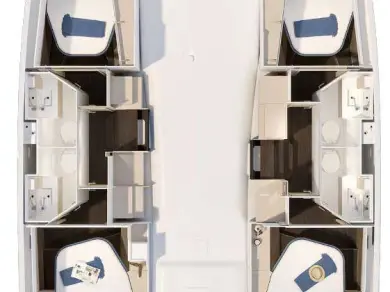 Yacht charter Trogir cheap Fountaine Pajot FP 41 Quatuor 4