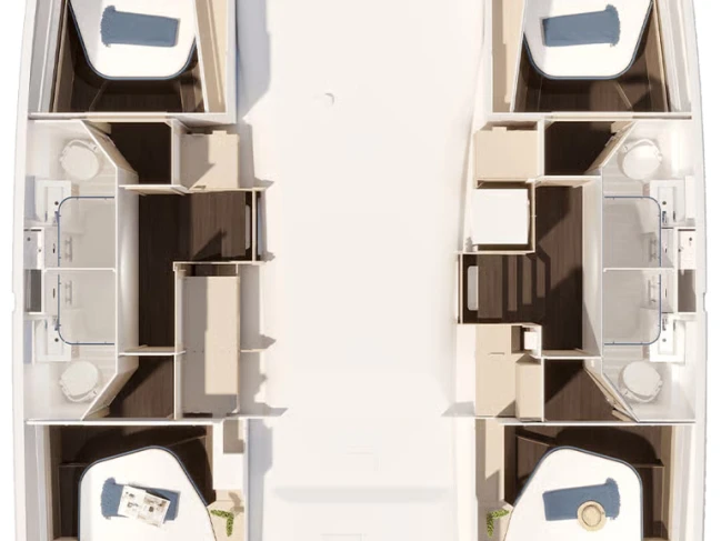 Catamaran rental in Trogir - Fountaine Pajot Fountaine Pajot FP 44 Quatuor - 4 cab.